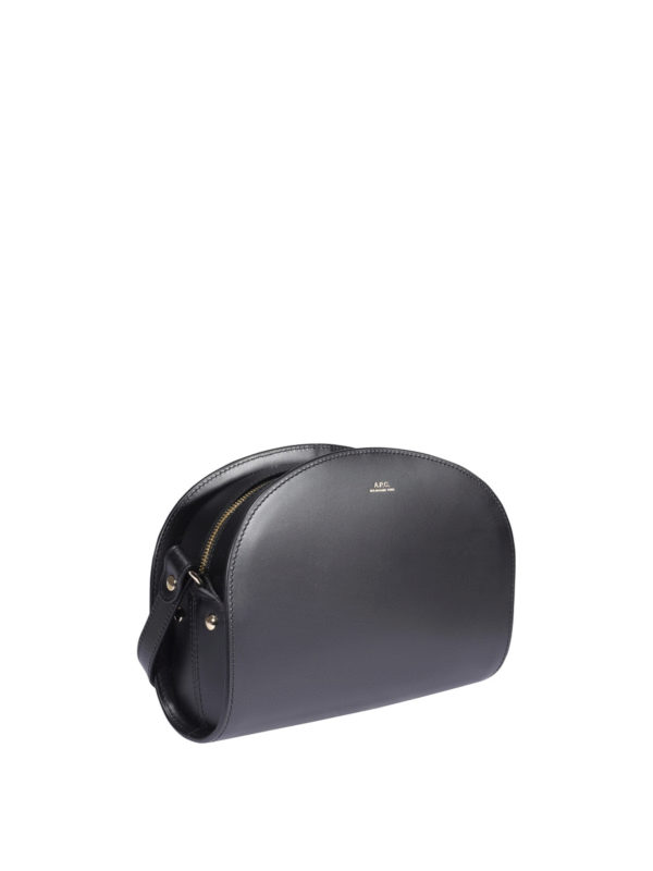 A.P.C.: cross body bags online - Demi-Lune leather bag