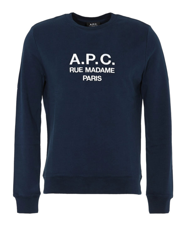 A.P.C.: Sudaderas y suéteres - Sudadera - Azul
