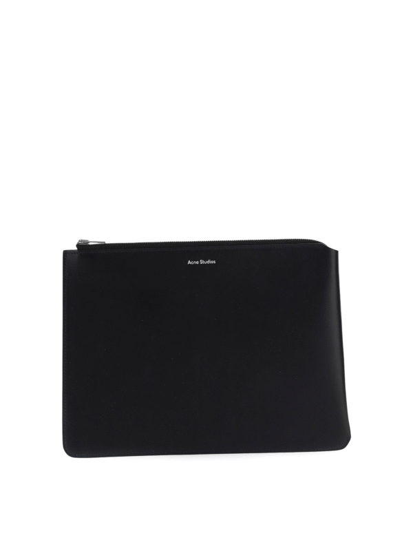 Acne Studios: clutches - Leather clutch