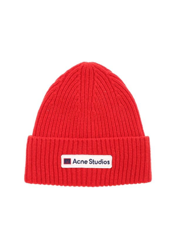 Acne Studios: Chapeaux - Chapeau - Rouge