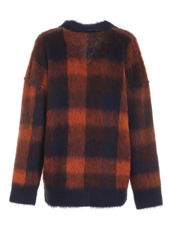 Acne Studios: Suéteres con cuello pico online - Sudadera - Azul