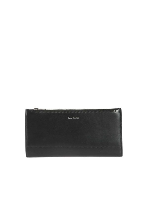 Acne Studios: wallets & purses - Bifold continental wallet black