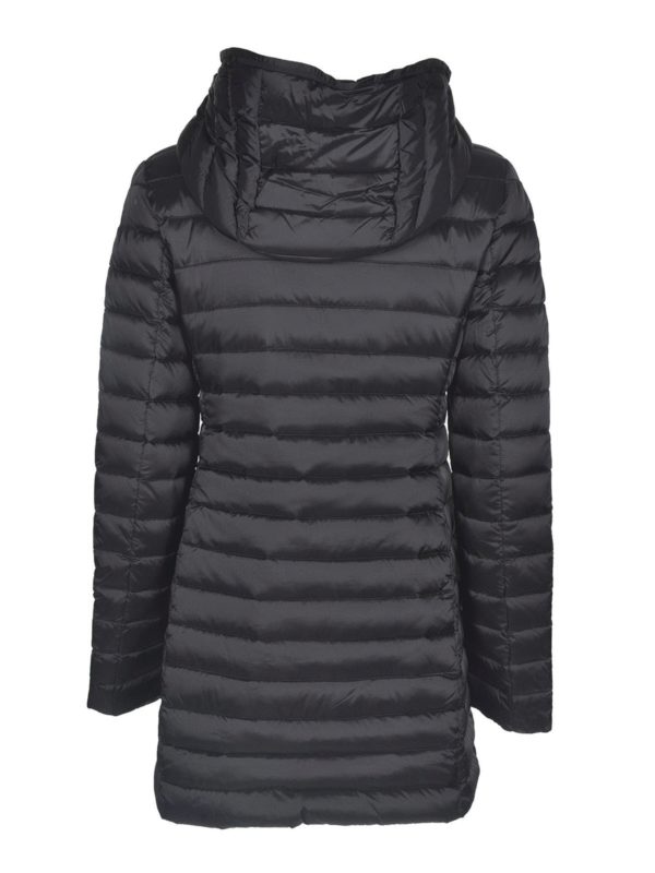 ADD: padded coats online - Long quilted down jacket in black