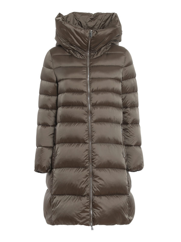ADD: Lange Daunenmäntel - Daunenmantel - Taupe