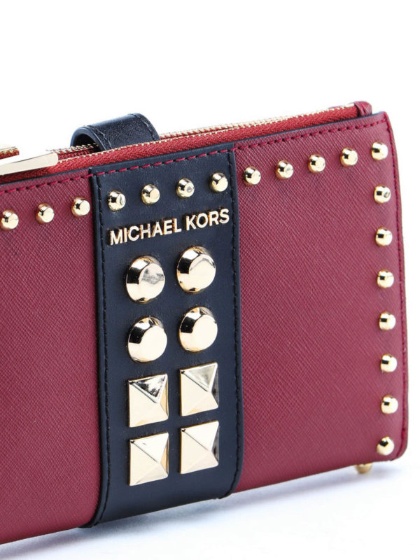 Adele studded wallet shop online: MICHAEL KORS