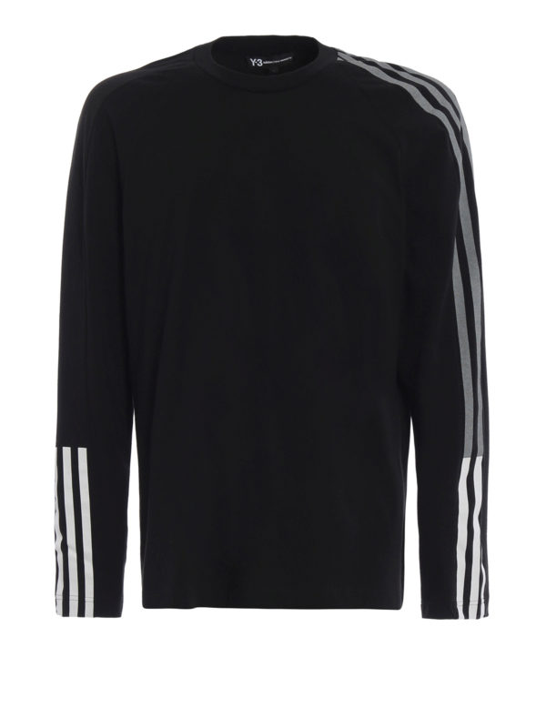 ADIDAS Y-3: Tシャツ - Tシャツ - 3-Stripes Tee