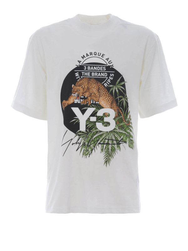 ADIDAS Y-3: Camisetas - Camiseta - Leopard