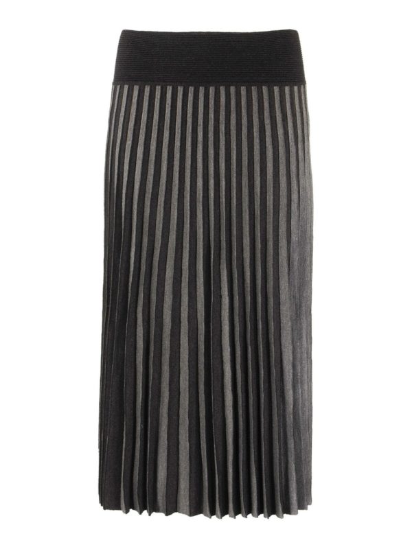 AGNONA: Knielange und Midi Röcke - Midirock - Grau