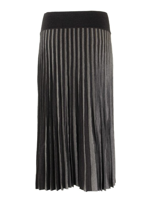 AGNONA: Knielange und Midi Röcke online - Midirock - Grau