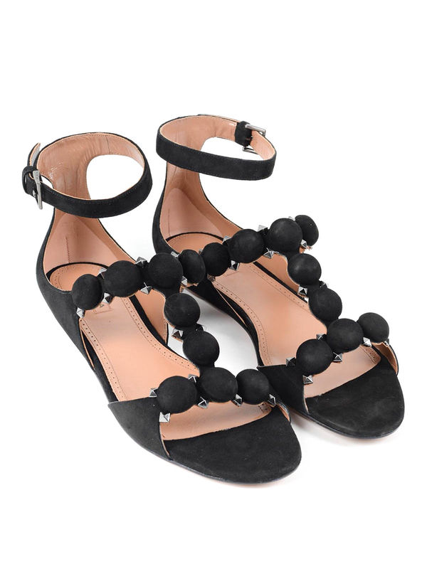 Alaïa: sandals - Suede sandals