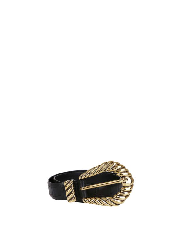 ALBERTA FERRETTI: belts - Croco print leather belt
