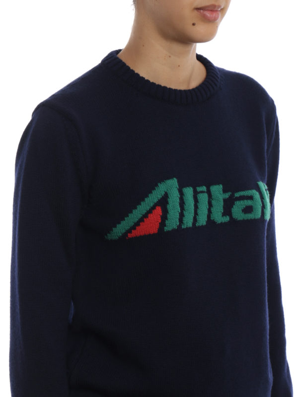 ALBERTA FERRETTI buy online Rundhalspullover - Blau