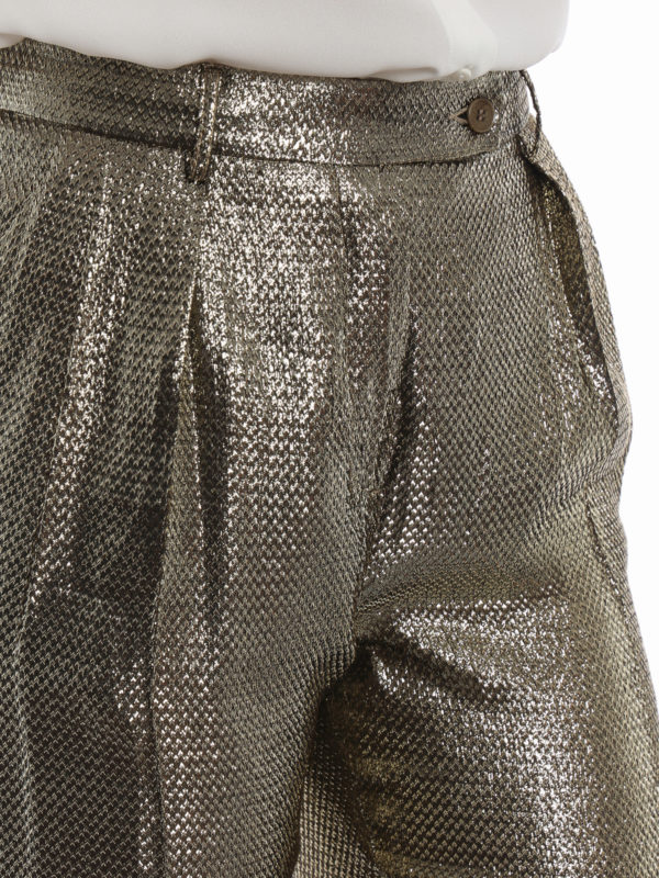 ALBERTA FERRETTI buy online Pantaloni eleganti in seta effetto repltile