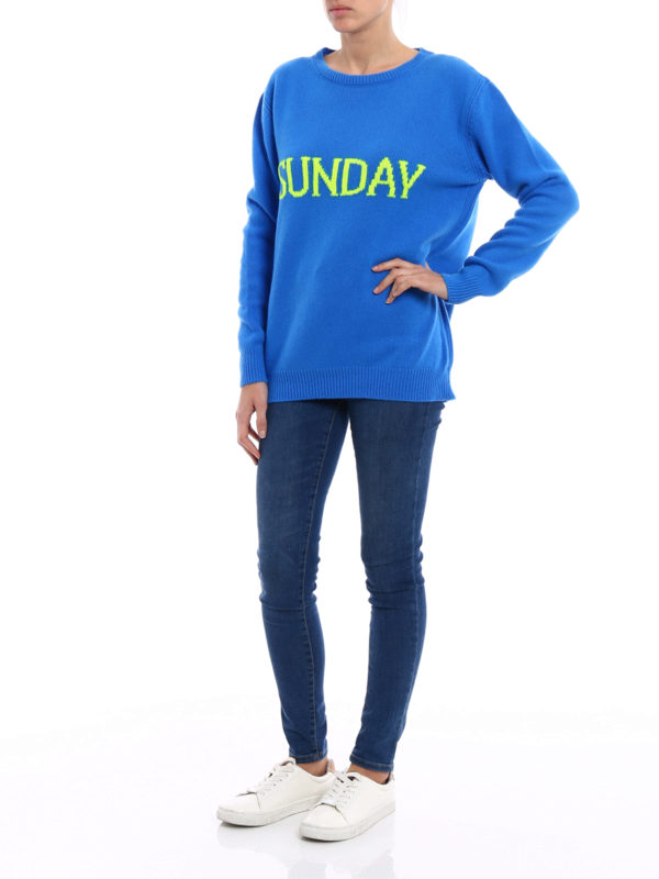 ALBERTA FERRETTI: crew necks online - Rainbow Week Sunday sweater