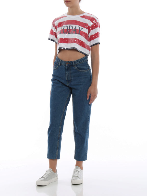 Alberta Ferretti Tシャツ Rainbow Week Today J07111951112