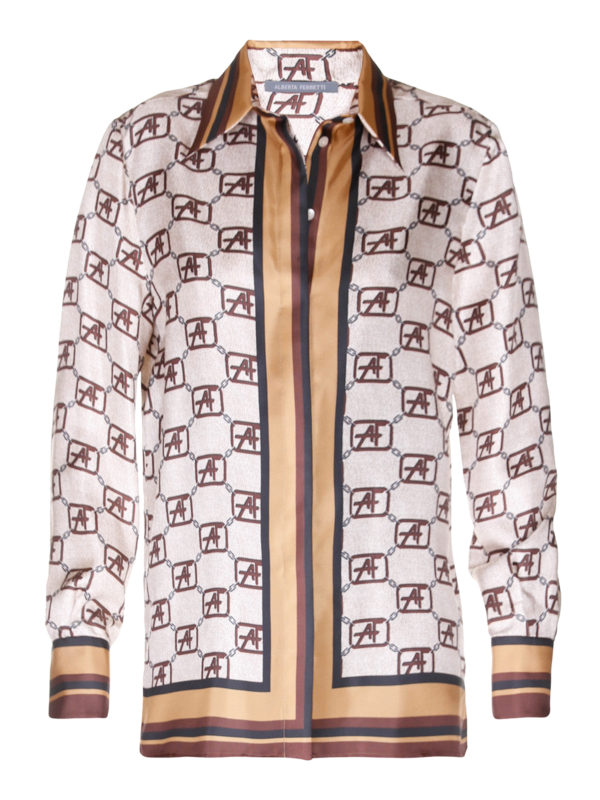 ALBERTA FERRETTI: shirts - Monogram silk shirt