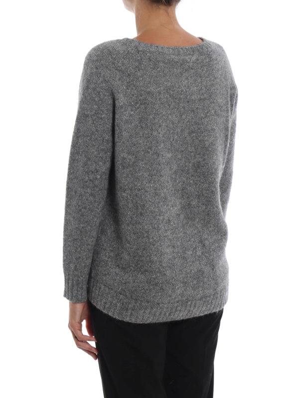 Alcide grey alpaca mohair sweater shop online: Max Mara
