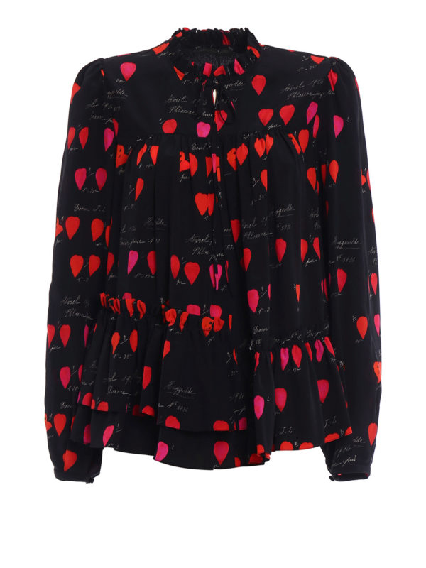 ALEXANDER MCQUEEN: Blusen - Bluse - Gemustert