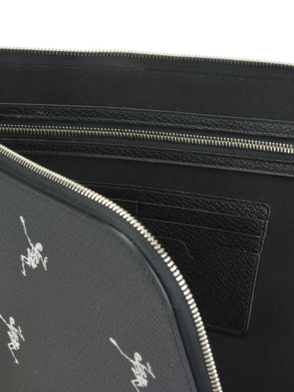 ALEXANDER MCQUEEN buy online Dancing Skeleton leather clutch