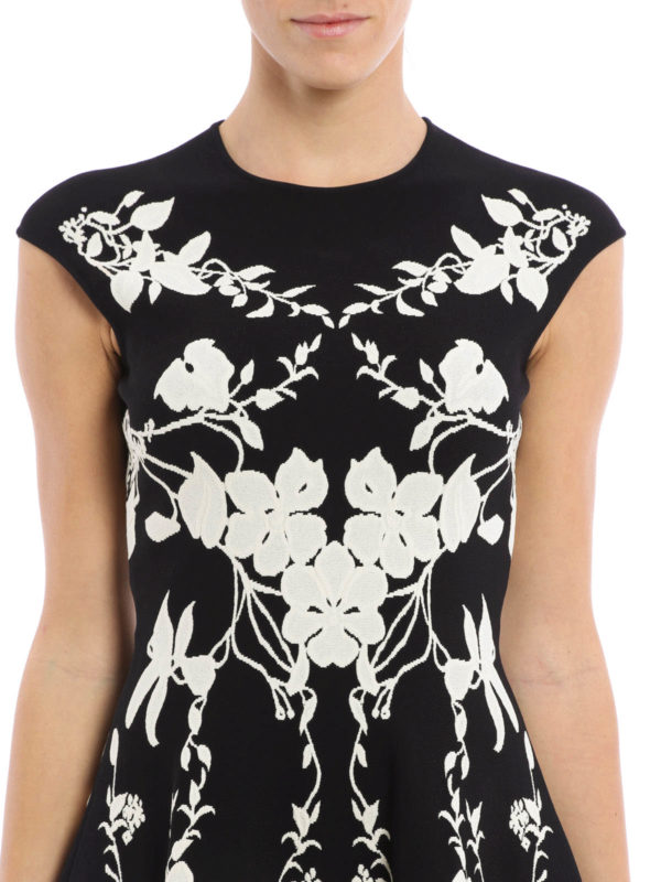 ALEXANDER MCQUEEN buy online Floral embossed pattern dress