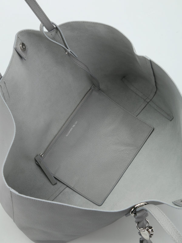 ALEXANDER MCQUEEN buy online Shopper sfoderata in pelle