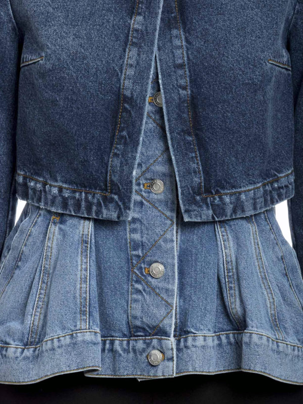 ALEXANDER MCQUEEN buy online Layered effect denim jacket