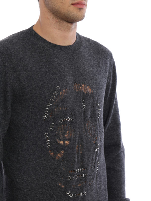 ALEXANDER MCQUEEN buy online Pullover Skull Punk con piercing