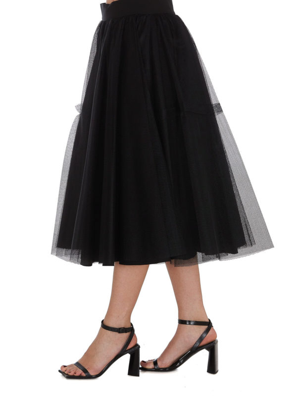 ALEXANDER MCQUEEN buy online 膝丈/ミディスカート - 黒