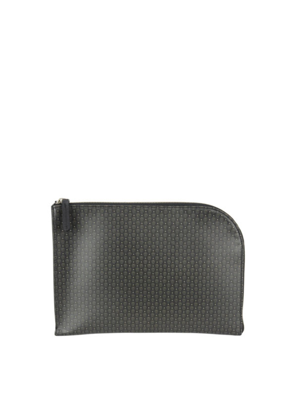 ALEXANDER MCQUEEN: clutches - Skull printed leather small clutch