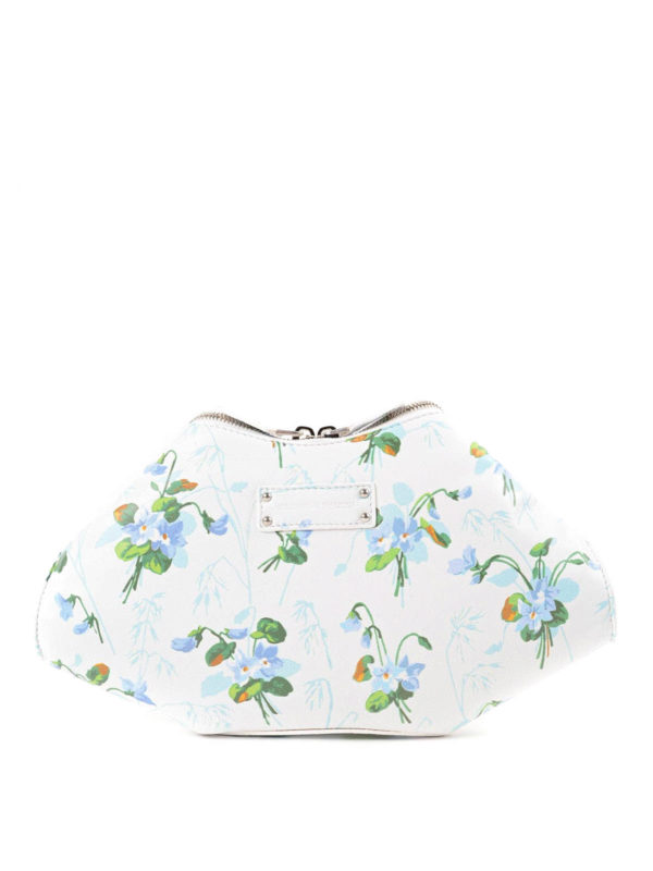 ALEXANDER MCQUEEN: clutches - Small De Manta floral print clutch