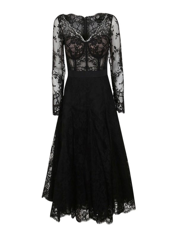 ALEXANDER MCQUEEN: カクテルドレス - カクテルドレス - 黒