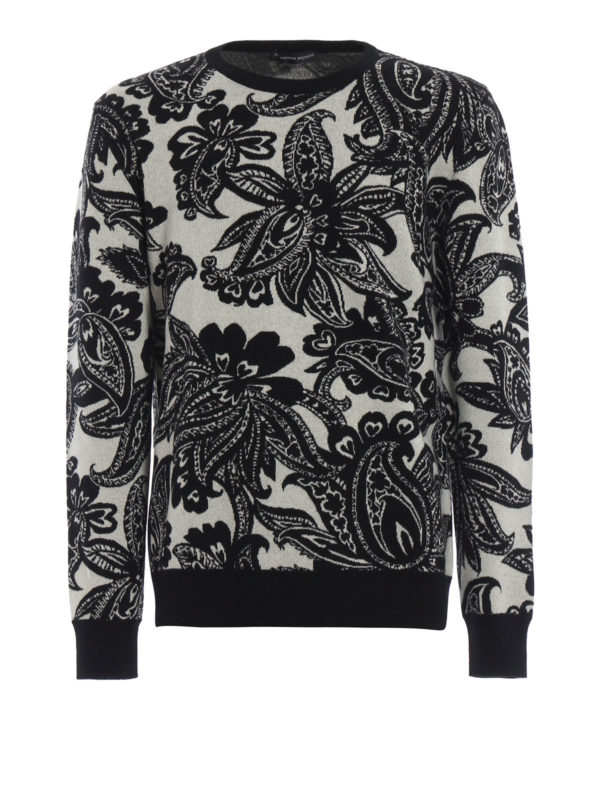 ALEXANDER MCQUEEN: Pull col rond - Pull Col Rond - Noir