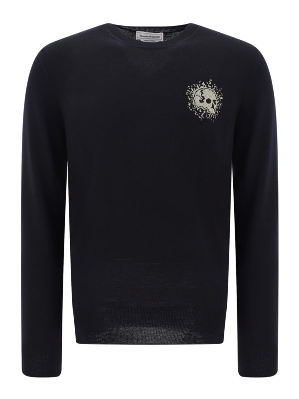ALEXANDER MCQUEEN: crew necks - Skull sweater