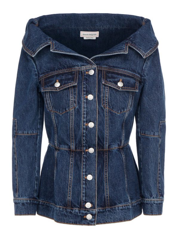 ALEXANDER MCQUEEN: denim jacket - Denim jacket