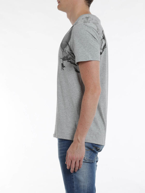 Alexander Mcqueen Harness print t-shirt Black 387902QFZ610902