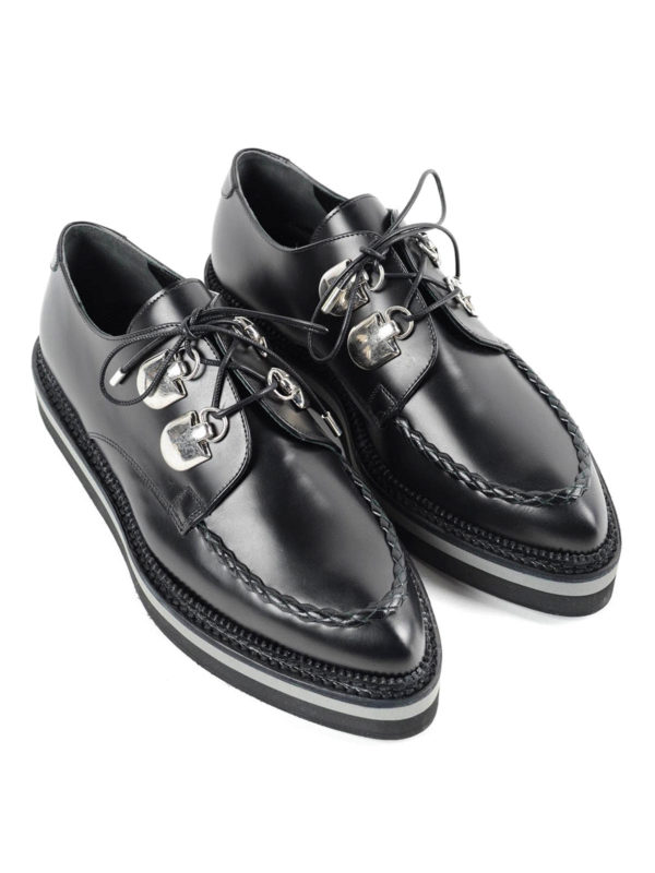 ALEXANDER MCQUEEN: lace-ups shoes - Woven lace-ups