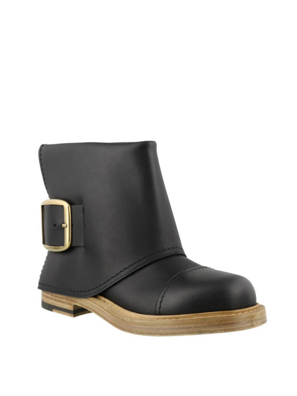 ALEXANDER MCQUEEN: ankle boots online - Contrasting strap booties