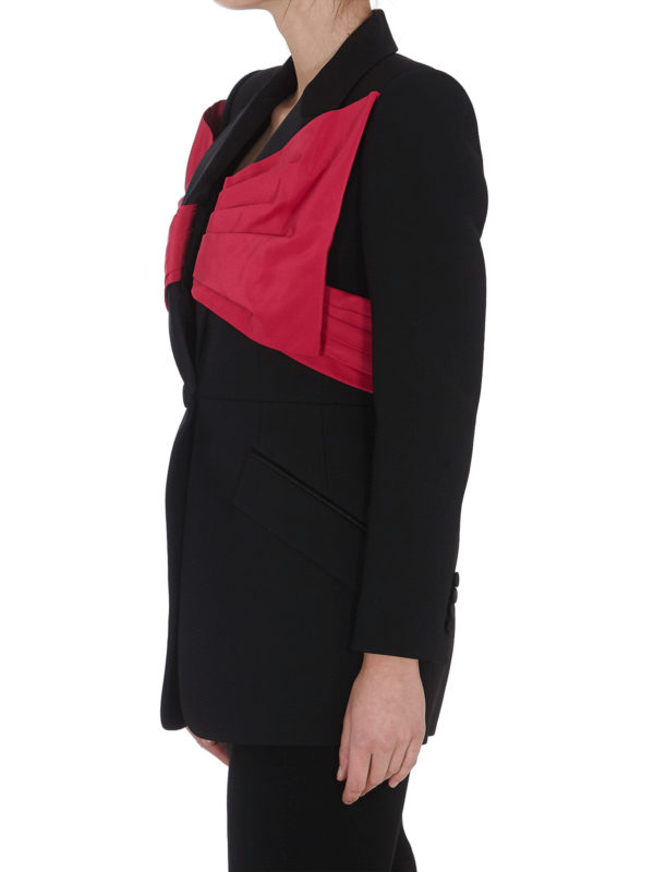 ALEXANDER MCQUEEN: blazers online - Exploded bow drape blazer