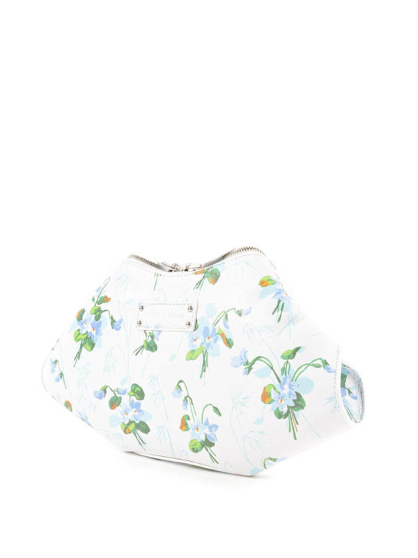 ALEXANDER MCQUEEN: clutches online - Small De Manta floral print clutch