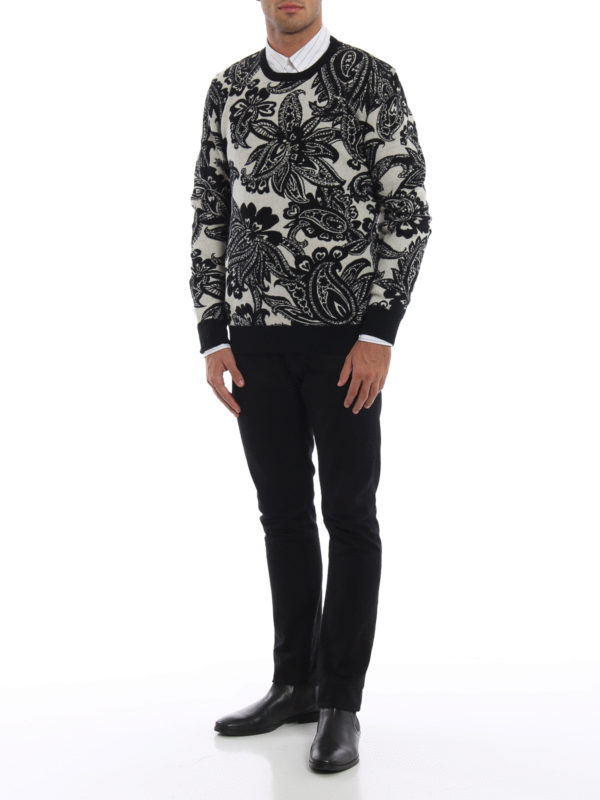 ALEXANDER MCQUEEN: Pull col rond online - Pull Col Rond - Noir