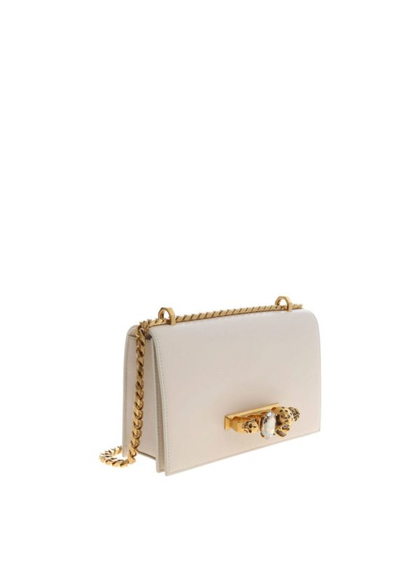ALEXANDER MCQUEEN: borse a tracolla online - Borsa a tracolla "Gioiello" beige