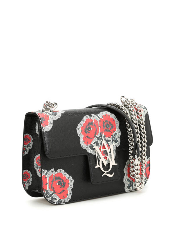 ALEXANDER MCQUEEN: Sacs bandoulière online - Sac Bandoulière Noir Pour Femme