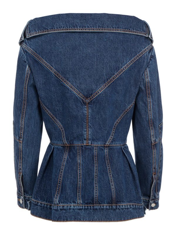 ALEXANDER MCQUEEN: denim jacket online - Denim jacket