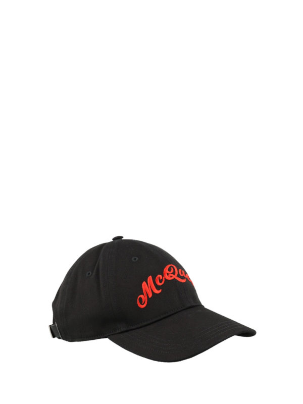 ALEXANDER MCQUEEN: hats & caps online - Logoed black baseball hat