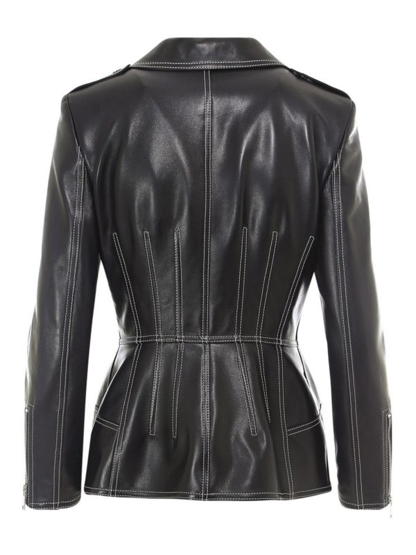 ALEXANDER MCQUEEN: leather jacket online - Leather biker jacket