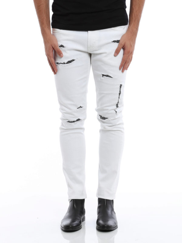 ALEXANDER MCQUEEN: Jeans Rectos online - Vaqueros Rectos - Liso