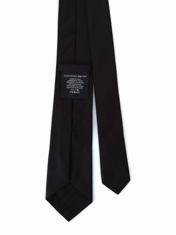 ALEXANDER MCQUEEN: ties & bow ties online - Dancing skeleton silk tie