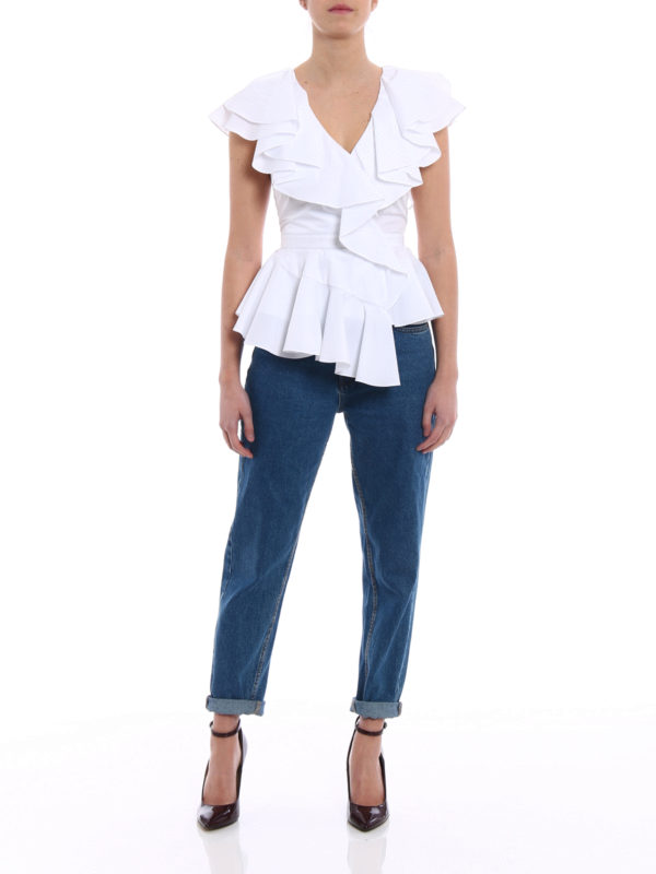 ALEXANDER MCQUEEN: Tops & Débardeurs online - Top - Blanc