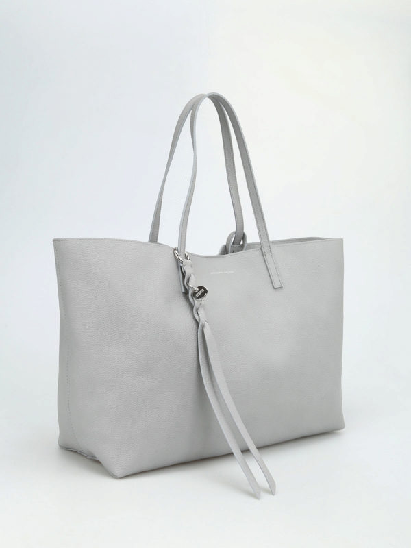 ALEXANDER MCQUEEN: shopper online - Shopper sfoderata in pelle