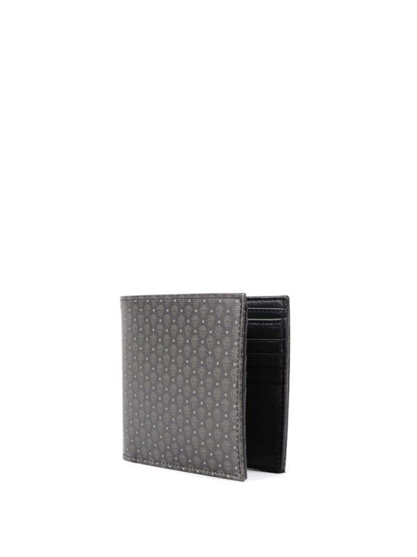 ALEXANDER MCQUEEN: wallets & purses online - Micro Skull pattern leather wallet